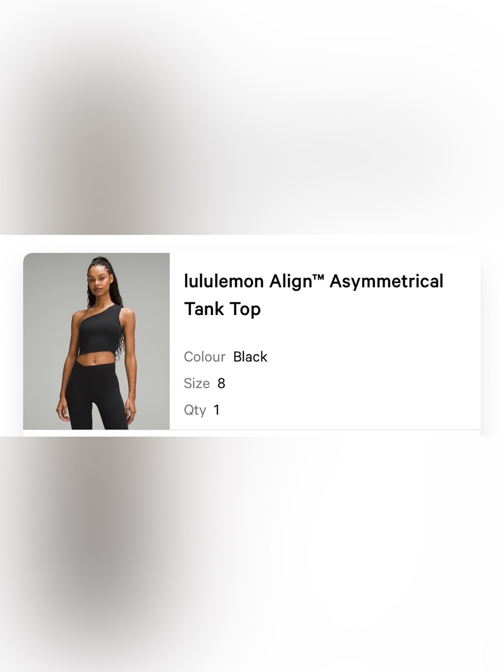 Lululemon align asymmetrical tank top - Picture 4 of 4